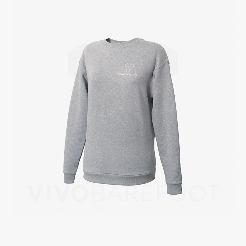 Vivobarefoot Rapanui Sport Sweatshirt Damen Grau | CH090AS