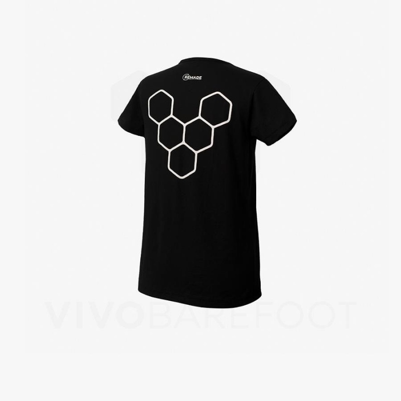 Vivobarefoot Rapanui Sport T-shirts Damen Schwarz | CH094WH