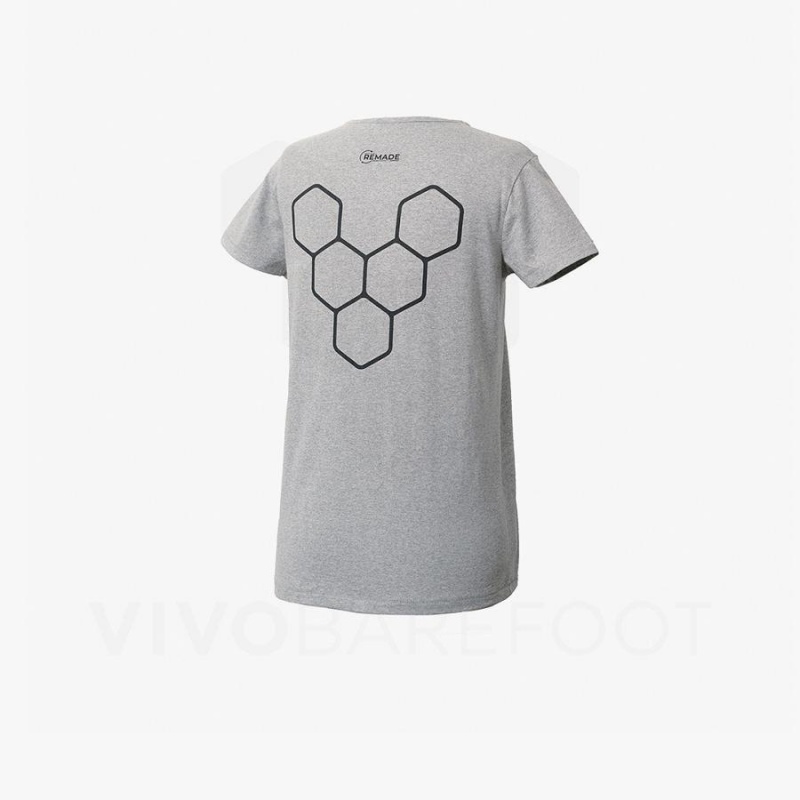 Vivobarefoot Rapanui Sport T-shirts Damen Grau | CH092YF