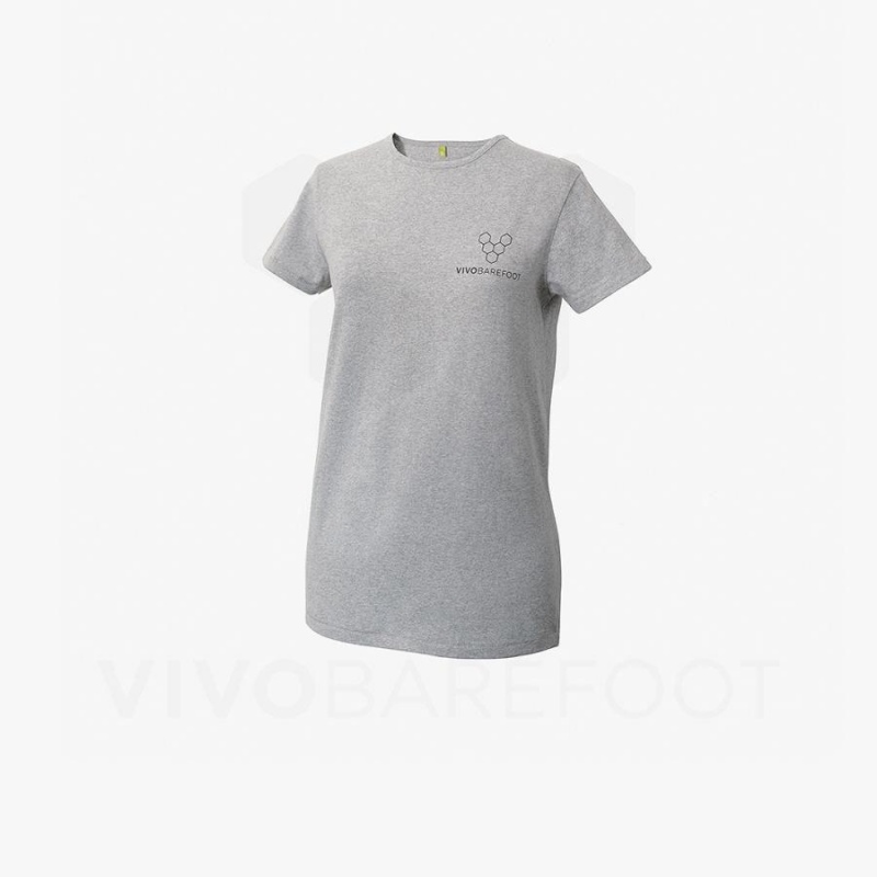 Vivobarefoot Rapanui Sport T-shirts Damen Grau | CH092YF