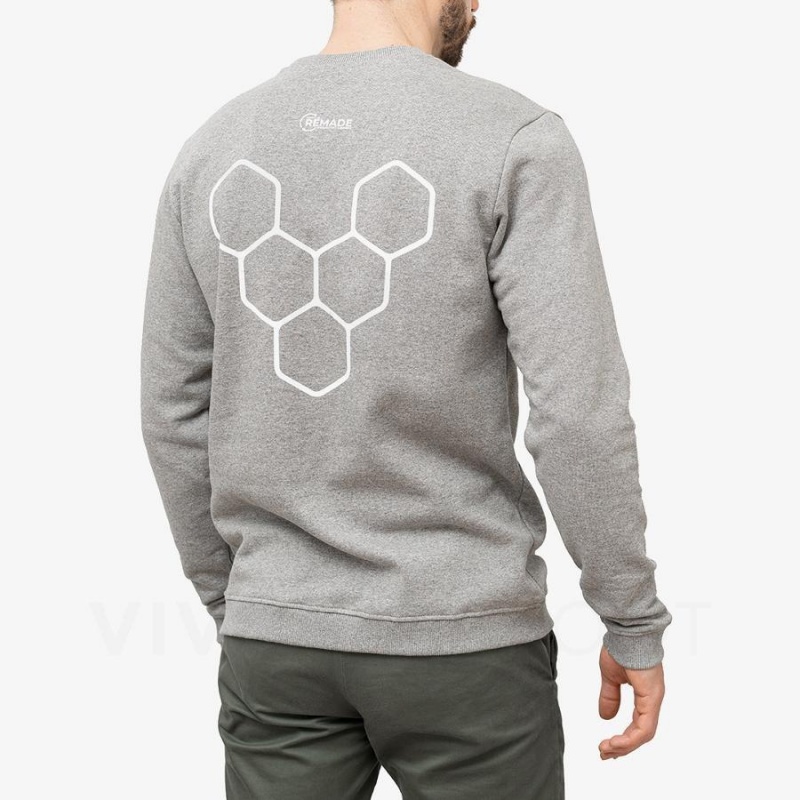 Vivobarefoot Rapanui Sweatshirt Herren Grau | CH272AS