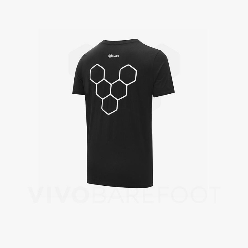 Vivobarefoot Rapanui T-shirts Damen Schwarz | CH096UK