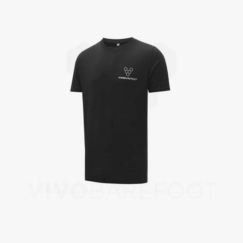 Vivobarefoot Rapanui T-shirts Damen Schwarz | CH096UK