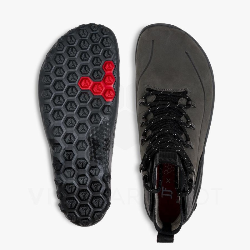 Vivobarefoot Tracker Decon FG2 JJF Wanderschuhe Herren Schwarz Dunkelgrau | CH418KW