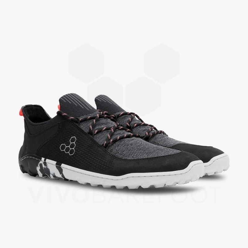 Vivobarefoot Tracker Decon Low FG2 Mens Wanderschuhe Damen Schwarz | CH235LQ