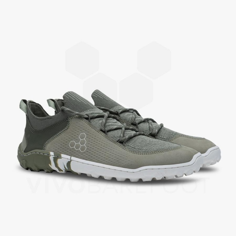 Vivobarefoot Tracker Decon Low FG2 Mens Wanderschuhe Damen Olivgrün | CH234MM