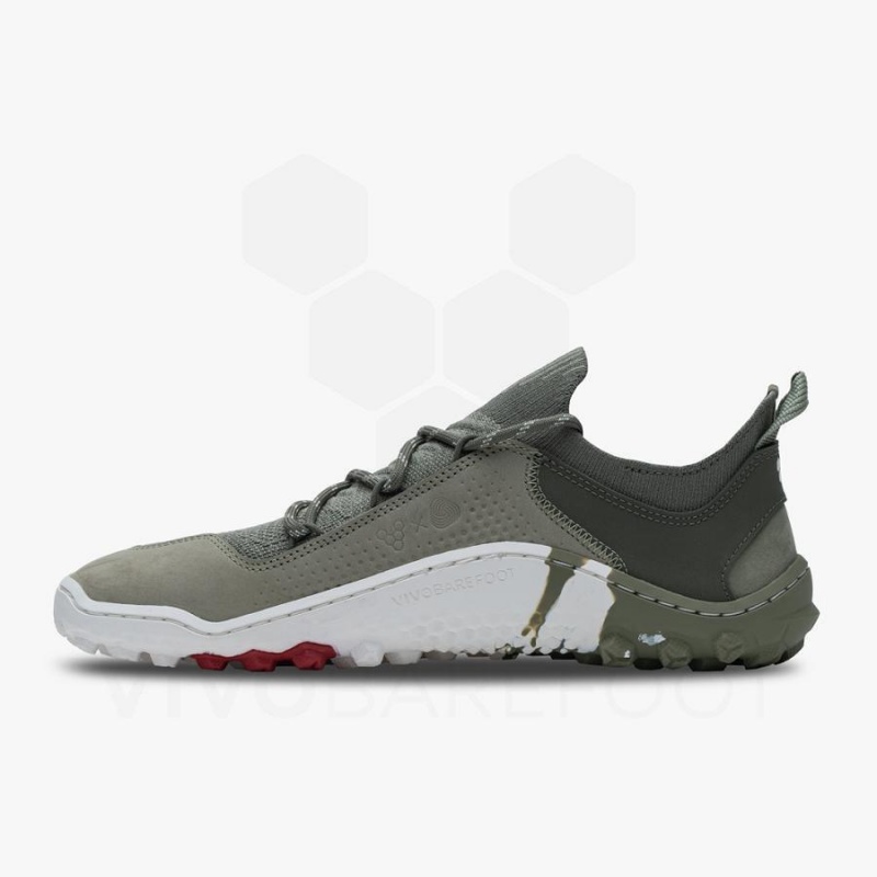 Vivobarefoot Tracker Decon Low FG2 Wanderschuhe Herren Olivgrün | CH423FU