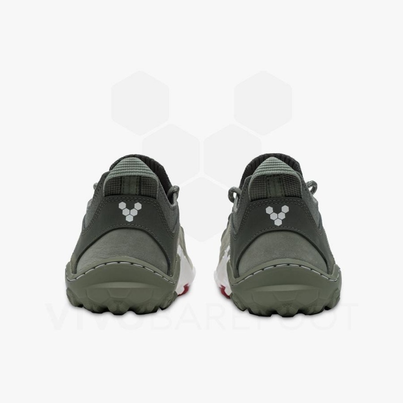 Vivobarefoot Tracker Decon Low FG2 Wanderschuhe Herren Olivgrün | CH423FU