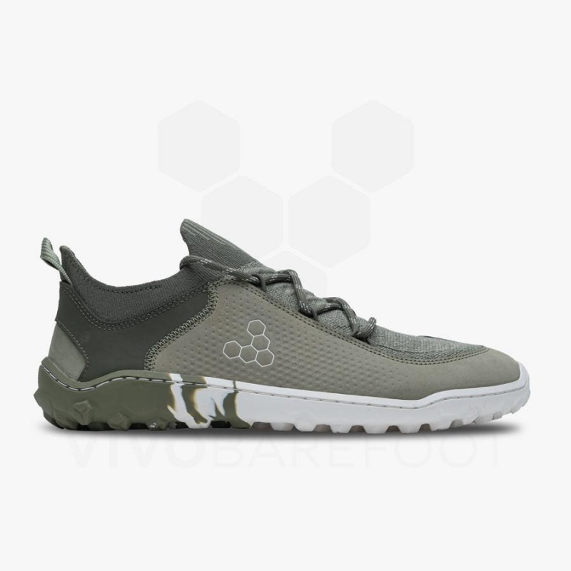 Vivobarefoot Tracker Decon Low FG2 Wanderschuhe Herren Olivgrün | CH423FU