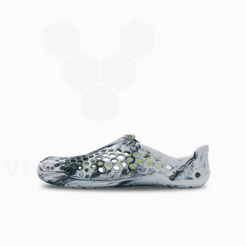 Vivobarefoot Ultra Bloom Juniors Schuhe Kinder Schwarz Weiß | CH046SZ