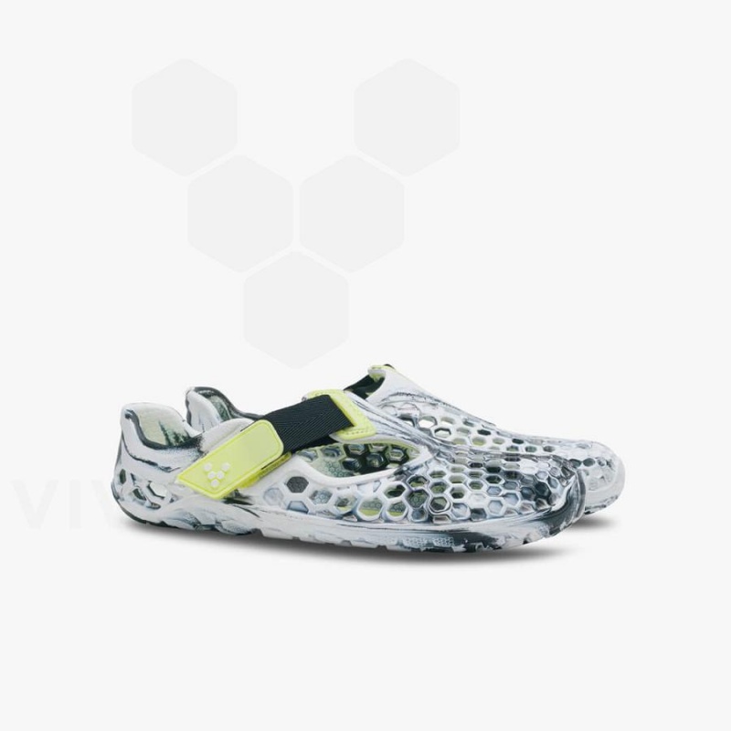 Vivobarefoot Ultra Bloom Juniors Schuhe Kinder Schwarz Weiß | CH046SZ