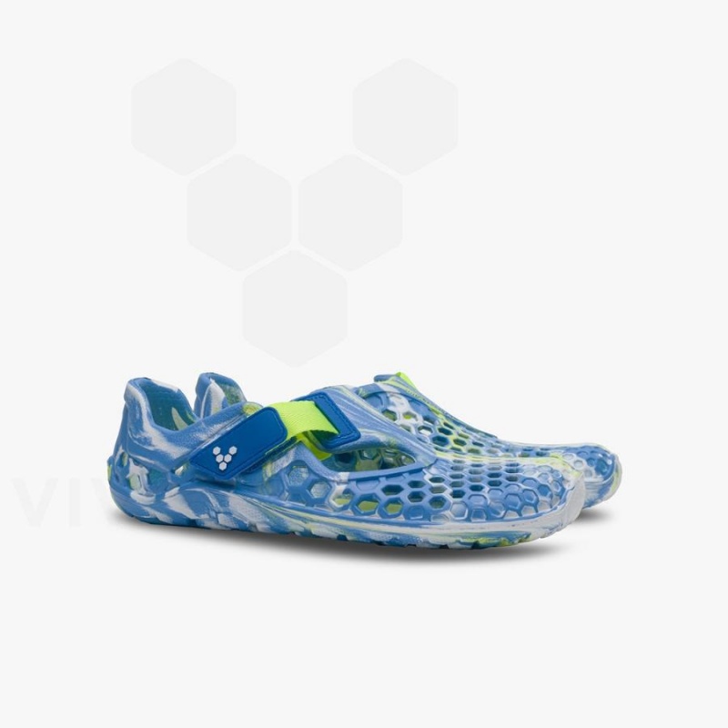 Vivobarefoot Ultra Bloom Juniors Schuhe Kinder Blau Helltürkis | CH045TL