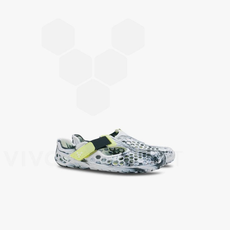 Vivobarefoot Ultra Bloom Preschool Schuhe Kinder Schwarz Weiß | CH051NN