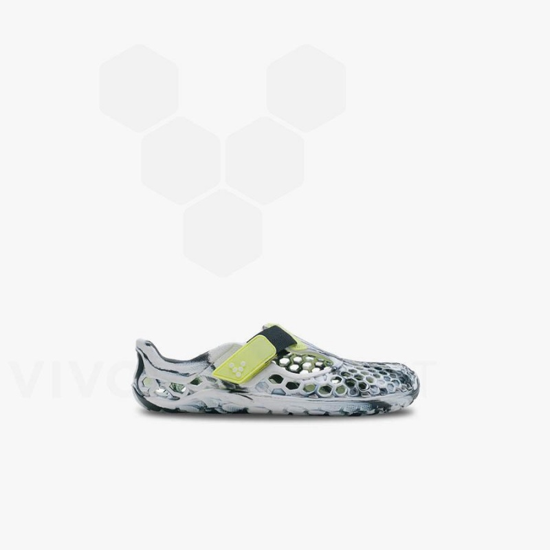 Vivobarefoot Ultra Bloom Preschool Schuhe Kinder Schwarz Weiß | CH051NN