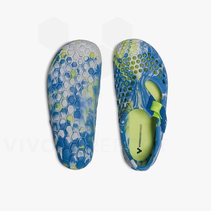 Vivobarefoot Ultra Bloom Schuhe Kinder Blau Helltürkis | CH047RX