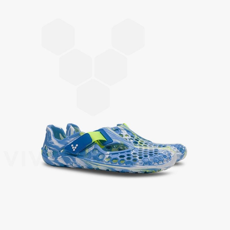 Vivobarefoot Ultra Bloom Schuhe Kinder Blau Helltürkis | CH047RX